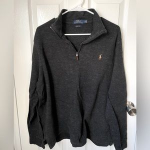 Men’s Polo Ralph Lauren Grey Knit Quarter Zip